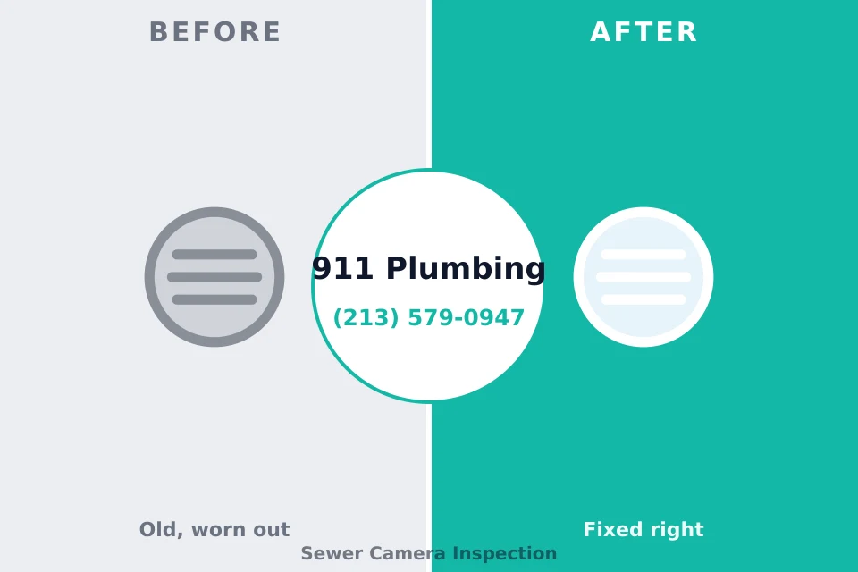 Before and after: plumbing repair Stallings, NC